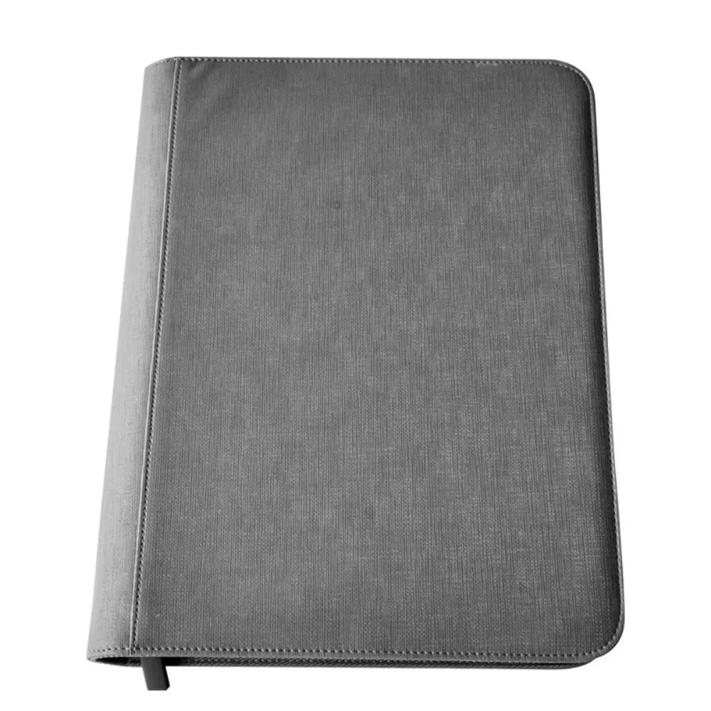 4 Pocket Card Binder Zip Style with 160 Card Slot and Side-Loading Cards