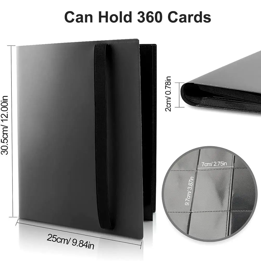 Trading Card Binder With 360 Card Holders 9 pockets pages