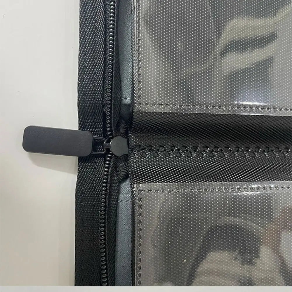4 Pocket Card Binder Zip Style with 160 Card Slot and Side-Loading Cards