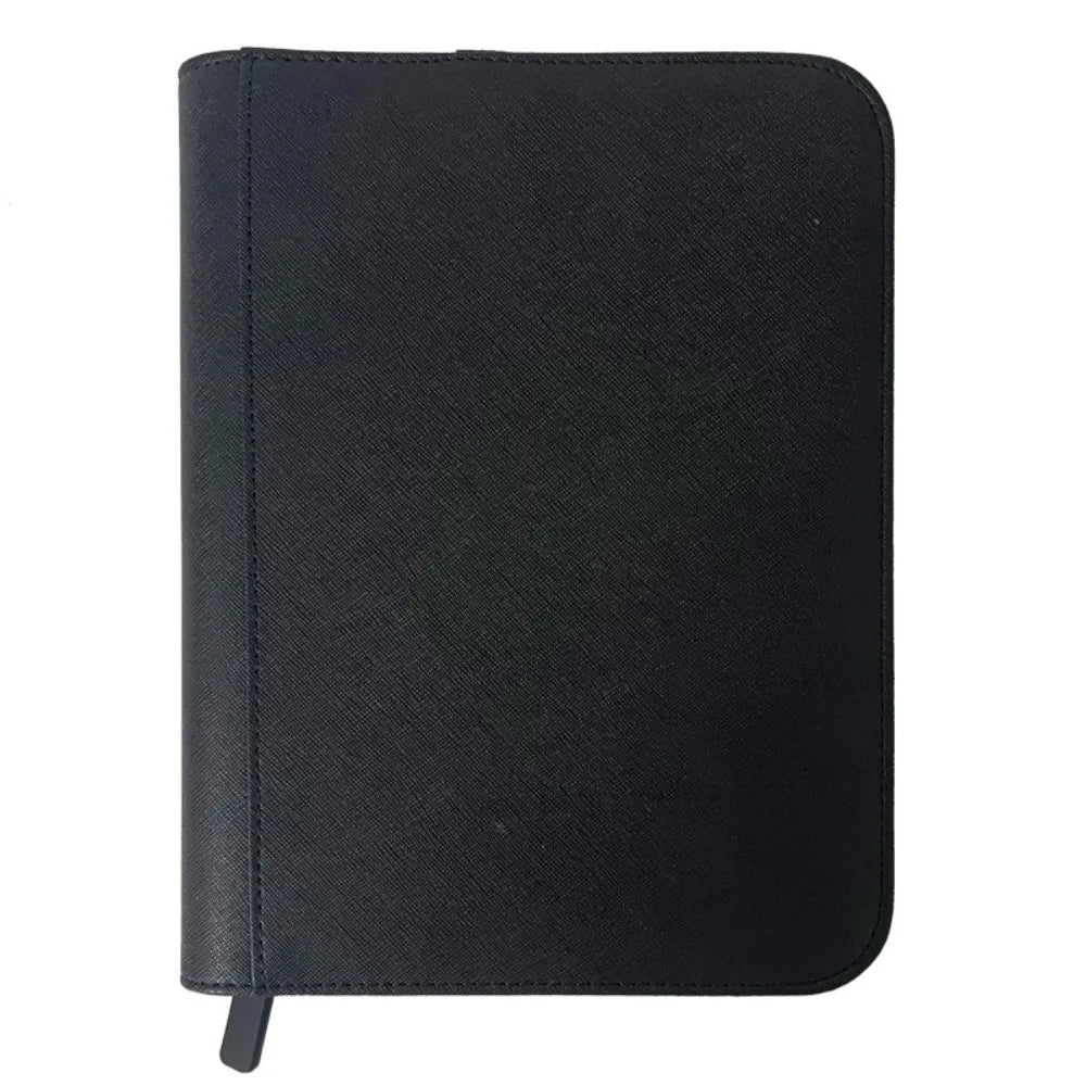 4 Pocket Card Binder Zip Style with 160 Card Slot and Side-Loading Cards